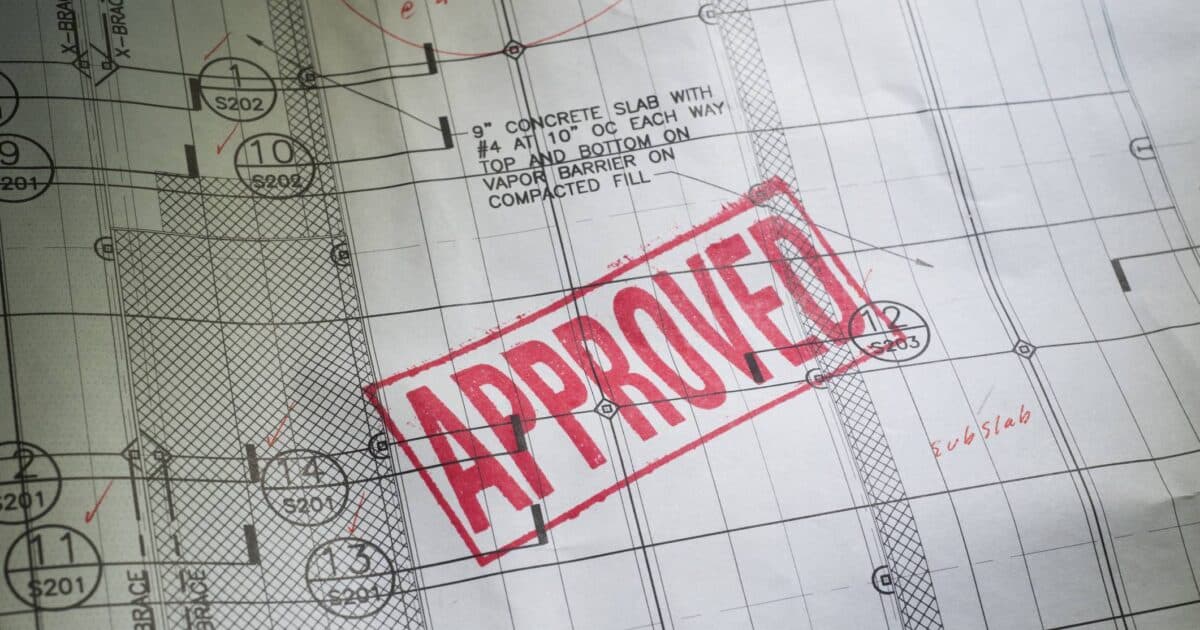 Approved design and planning layouts